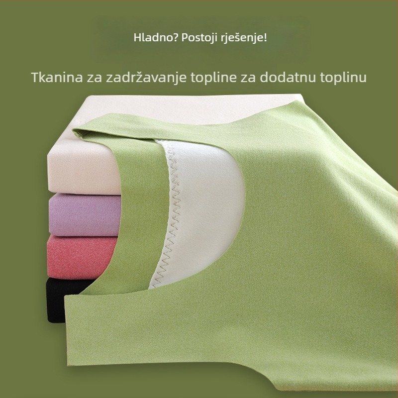 Ženski termalni prsluk s patchom sprijeda i straga, grijanje, debeli poliester materijal