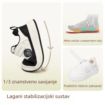 Inbemini dječje tenisice s anti-slip gumom, gornji dio od sintetičke kože, Velcro zatvarač, niski dizajn, pogodne za proljeće i jesen