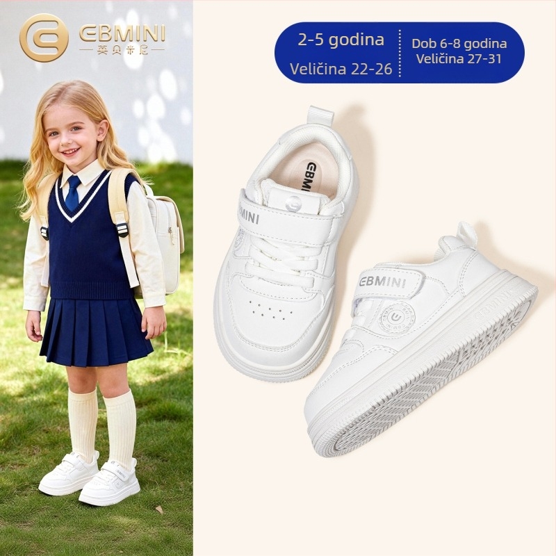 Inbemini dječje tenisice s anti-slip gumom, gornji dio od sintetičke kože, Velcro zatvarač, niski dizajn, pogodne za proljeće i jesen