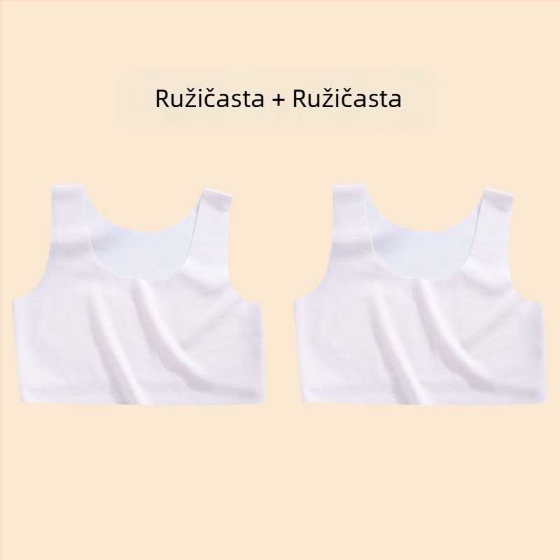 Dječji prsluk – najlon, košarica 1/2, tanki oblikovani košarica s spužvom, fiksne dvostruke naramenice, podstava od viskoze 90–95%