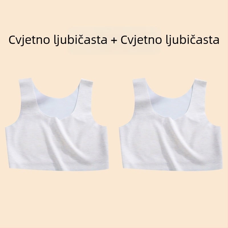 Dječji prsluk – najlon, košarica 1/2, tanki oblikovani košarica s spužvom, fiksne dvostruke naramenice, podstava od viskoze 90–95%