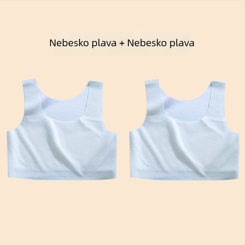 Dječji prsluk – najlon, košarica 1/2, tanki oblikovani košarica s spužvom, fiksne dvostruke naramenice, podstava od viskoze 90–95%