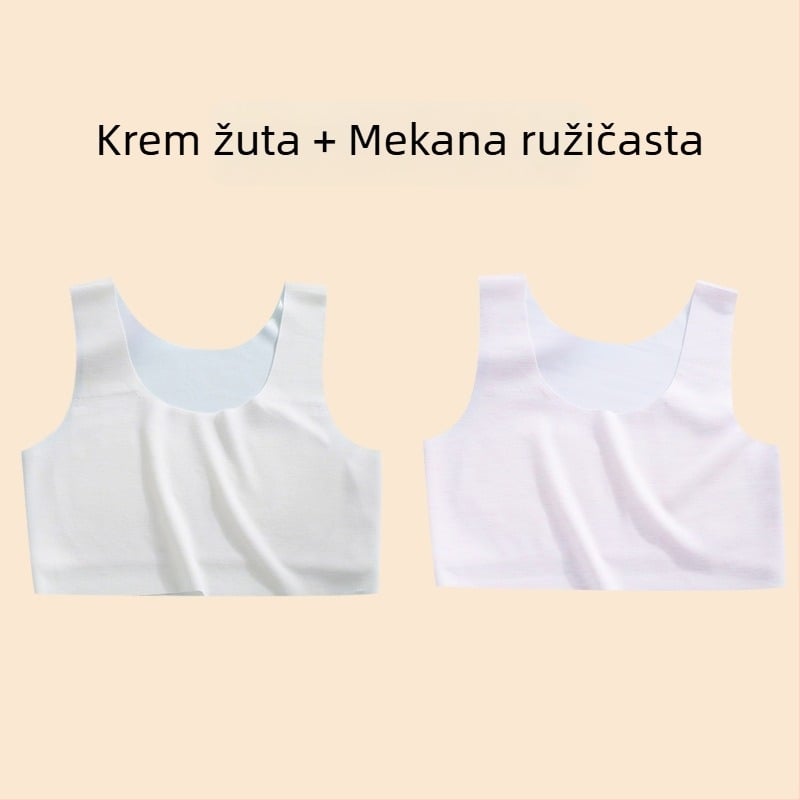 Dječji prsluk – najlon, košarica 1/2, tanki oblikovani košarica s spužvom, fiksne dvostruke naramenice, podstava od viskoze 90–95%