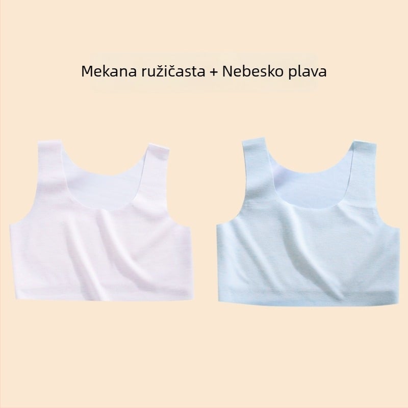 Dječji prsluk – najlon, košarica 1/2, tanki oblikovani košarica s spužvom, fiksne dvostruke naramenice, podstava od viskoze 90–95%