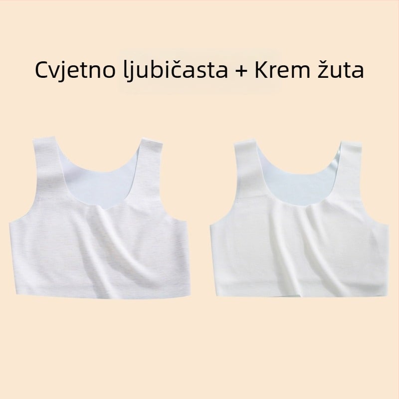 Dječji prsluk – najlon, košarica 1/2, tanki oblikovani košarica s spužvom, fiksne dvostruke naramenice, podstava od viskoze 90–95%