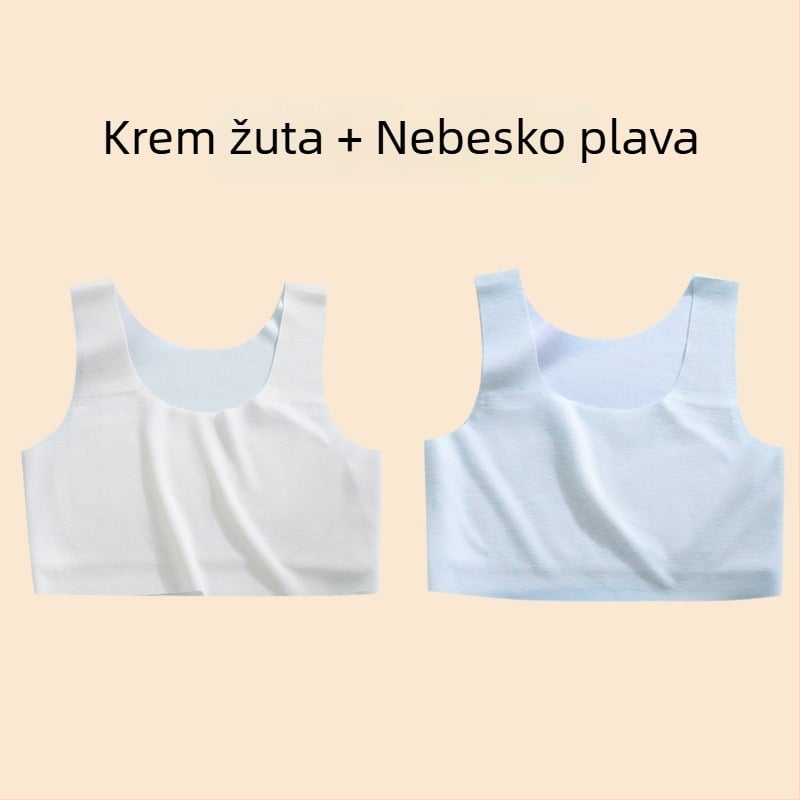 Dječji prsluk – najlon, košarica 1/2, tanki oblikovani košarica s spužvom, fiksne dvostruke naramenice, podstava od viskoze 90–95%