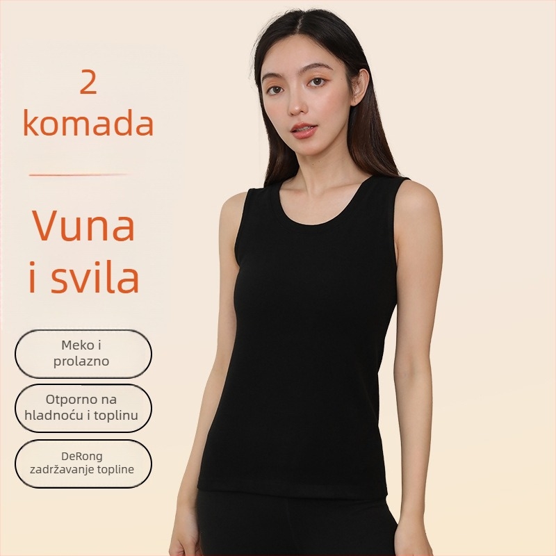 Ženski termalni prsluk - za vanjsku upotrebu, dvostruki sloj, debljina 201-250 g/m², glavni sastav vlakna 70-80%