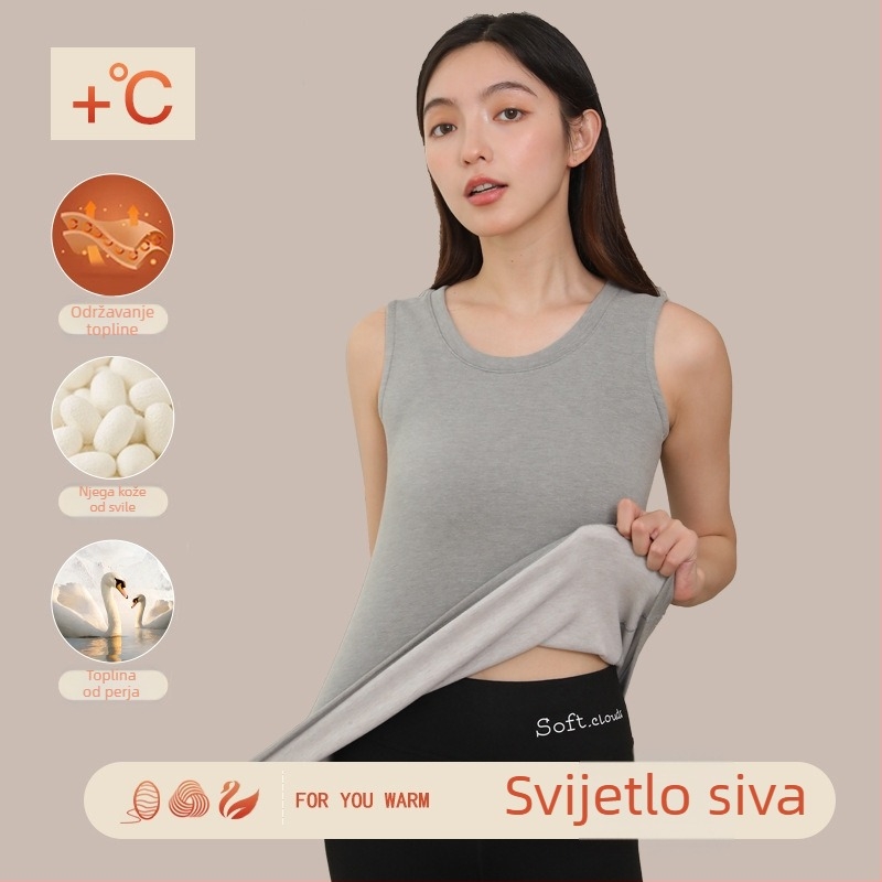 Ženski termalni prsluk - za vanjsku upotrebu, dvostruki sloj, debljina 201-250 g/m², glavni sastav vlakna 70-80%