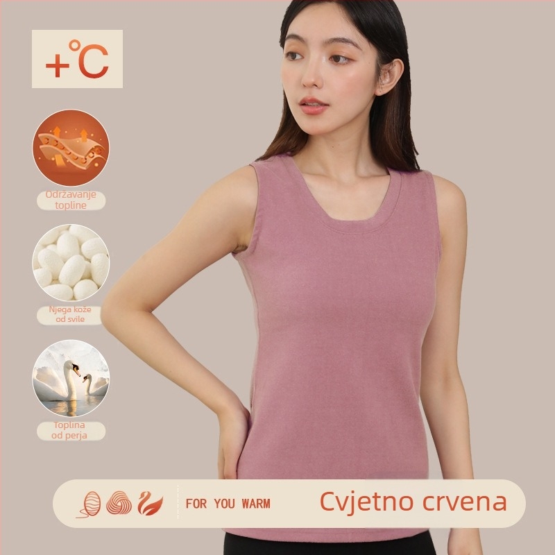 Ženski termalni prsluk - za vanjsku upotrebu, dvostruki sloj, debljina 201-250 g/m², glavni sastav vlakna 70-80%