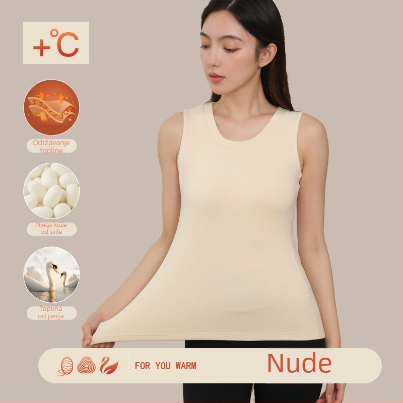 Ženski termalni prsluk - za vanjsku upotrebu, dvostruki sloj, debljina 201-250 g/m², glavni sastav vlakna 70-80%