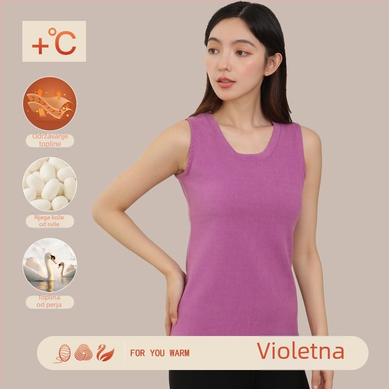 Ženski termalni prsluk - za vanjsku upotrebu, dvostruki sloj, debljina 201-250 g/m², glavni sastav vlakna 70-80%