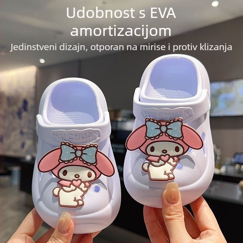 Dječje EVA Crocs Slip-On tenisice, unisex, Cartoon Paradise stil, 4–16 godina, ljeto 2025