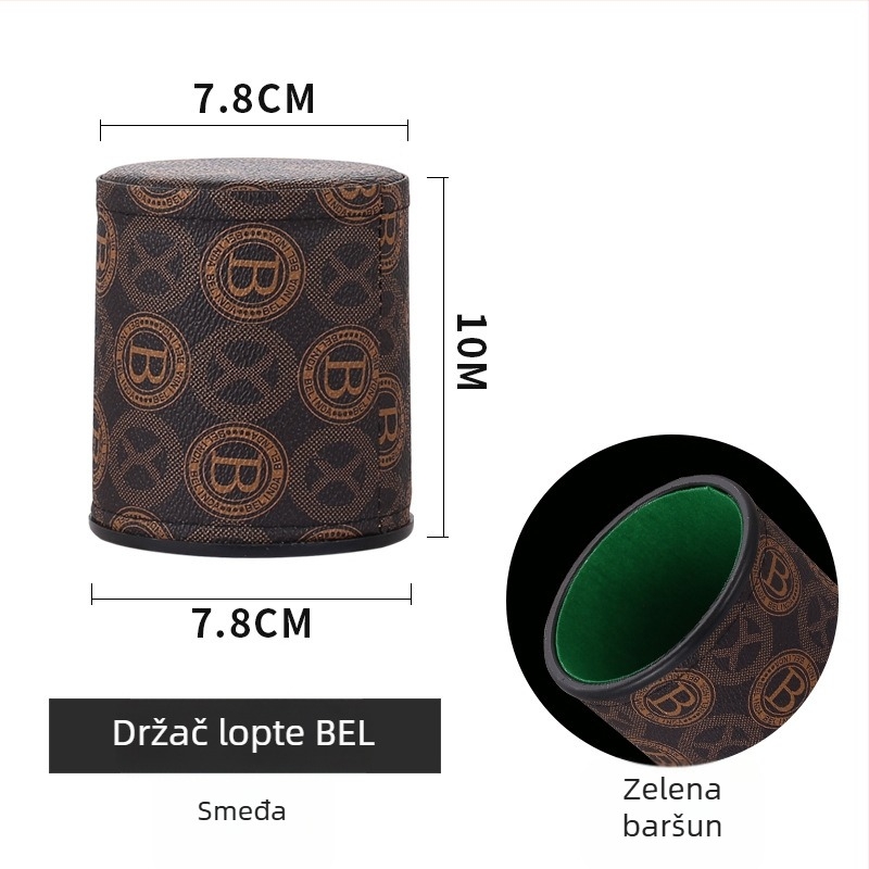 Sensele set čašica za kocke od PP plastike, zaobljeni kutovi, mogućnost prilagodbe, 100 komada u pakiranju