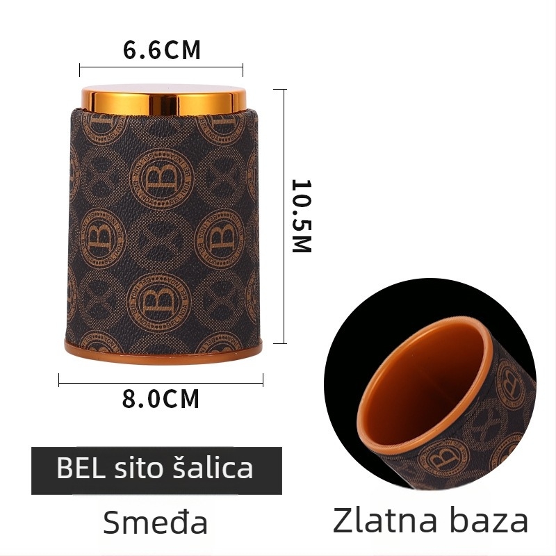 Sensele set čašica za kocke od PP plastike, zaobljeni kutovi, mogućnost prilagodbe, 100 komada u pakiranju