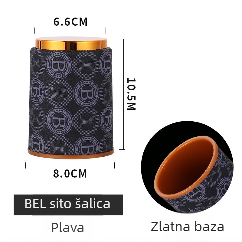 Sensele set čašica za kocke od PP plastike, zaobljeni kutovi, mogućnost prilagodbe, 100 komada u pakiranju