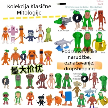 PVC privjesak iz Guangdonga, pakiran u mrežastoj vrećici, anime slika, ekskluzivno snabdijevanje preko granice