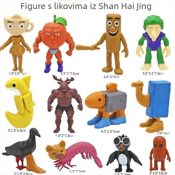 PVC privjesak iz Guangdonga, pakiran u mrežastoj vrećici, anime slika, ekskluzivno snabdijevanje preko granice