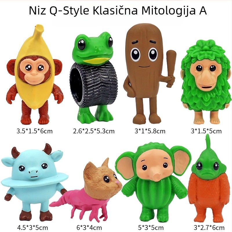 PVC privjesak iz Guangdonga, pakiran u mrežastoj vrećici, anime slika, ekskluzivno snabdijevanje preko granice