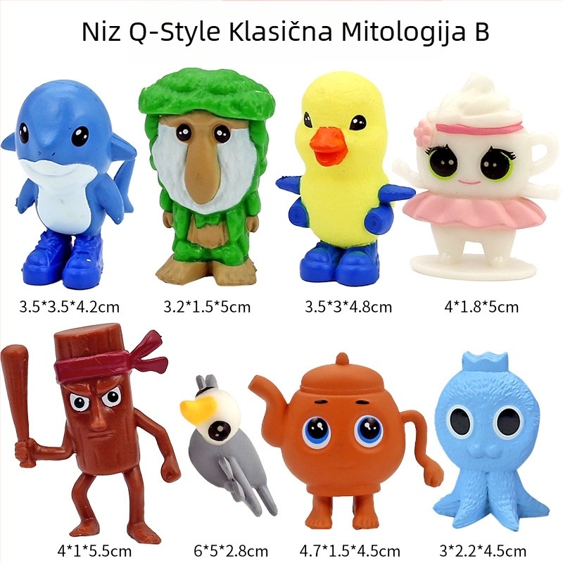 PVC privjesak iz Guangdonga, pakiran u mrežastoj vrećici, anime slika, ekskluzivno snabdijevanje preko granice
