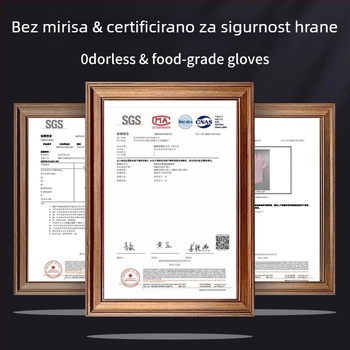 Kuhinjske nitril rukavice, prehrambena klasa, debele, vodootporne, za pranje suđa