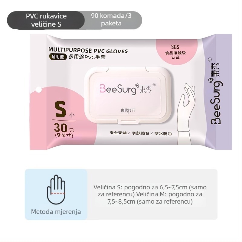 Kuhinjske nitril rukavice, prehrambena klasa, debele, vodootporne, za pranje suđa