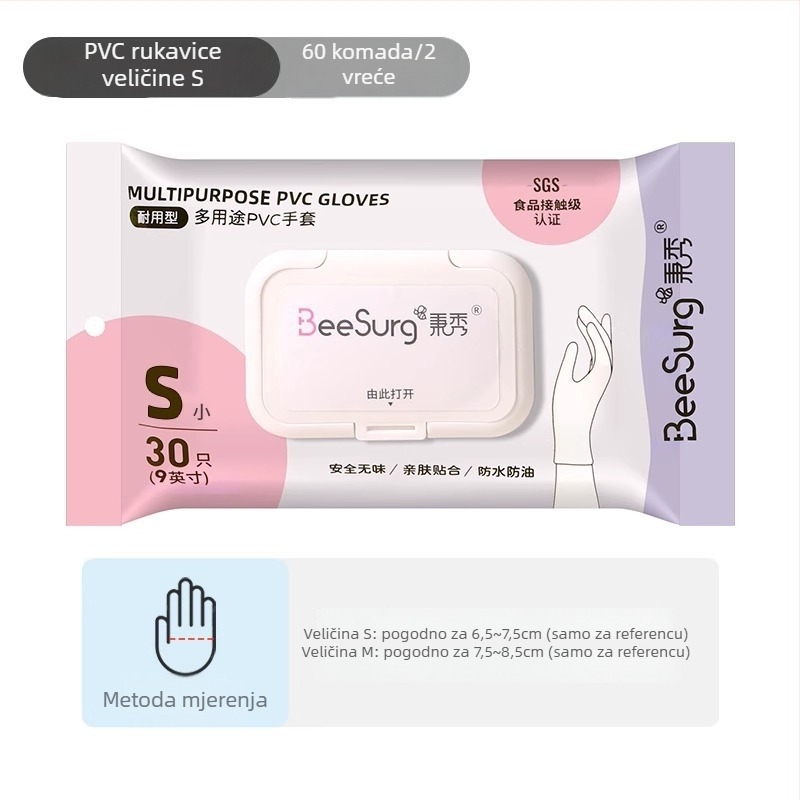 Kuhinjske nitril rukavice, prehrambena klasa, debele, vodootporne, za pranje suđa