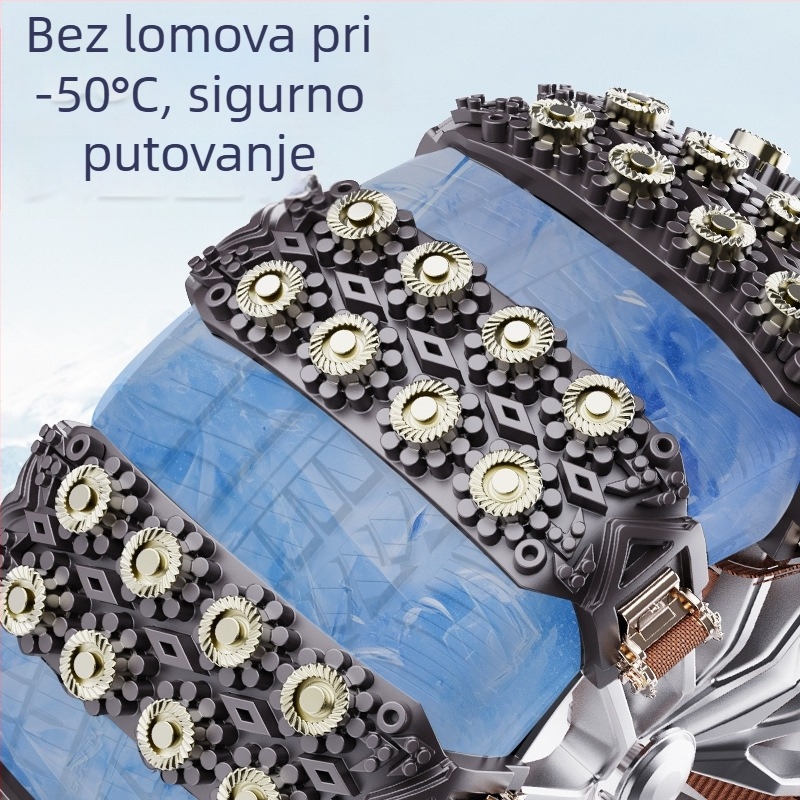 Protuklizne lančice za gume za automobile, limuzine, pickup vozila, kombije i terenska vozila — Snow Tank model, univerzalna prilagodba, univerzalna veličina guma, težina 291