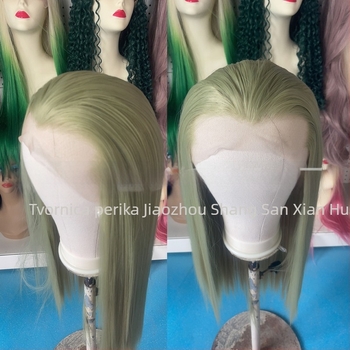 COS perika za muškarce, antički kostim, duga kosa, prednja čipka, ručno tkanje sprijeda