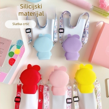 Silikonski novčanik za kovanice, crossbody torbica s džepom za slušalice, vodootporna i antibakterijska