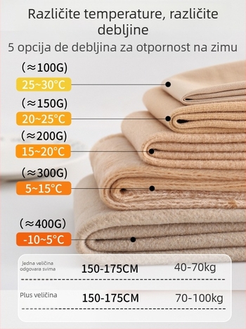 Najlon čarape s flis podstavom, debele, visoko elastične, jednodijelne gaće za jesen-zimu