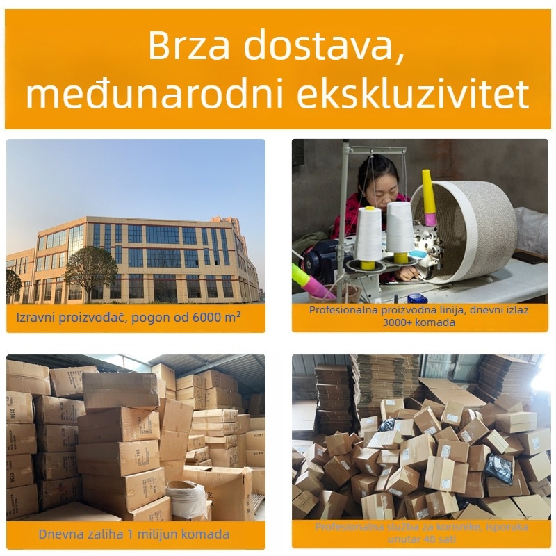 Korejskog stila torbica od pamuka – pletena, vodoravni kvadratni oblik, podstava od pamuka, gradski stil