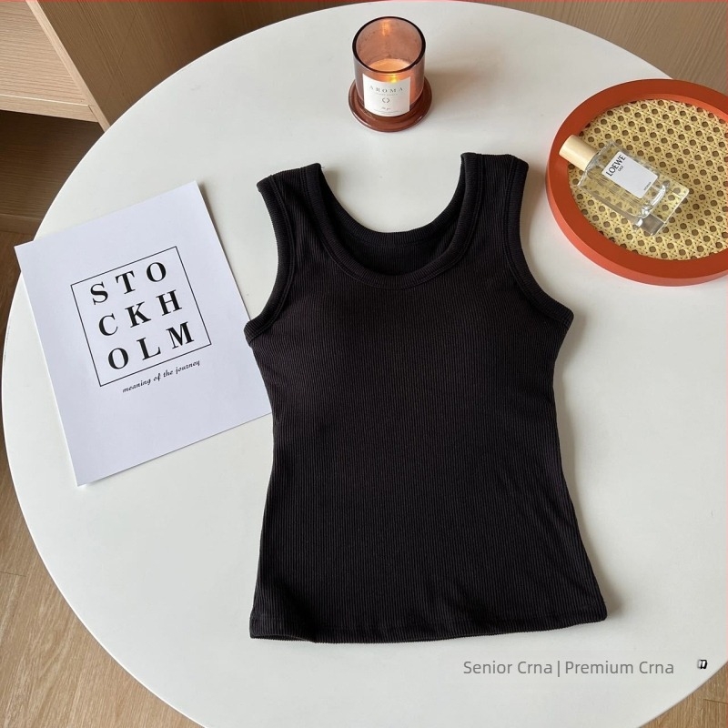 Termalna vesta s De Velvet tkaninom, fleece podstava, debljina 201–250 g/m², U-oblik izreza