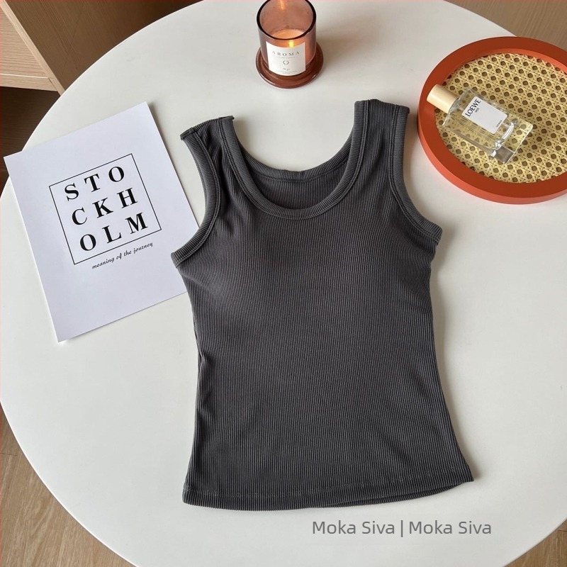 Termalna vesta s De Velvet tkaninom, fleece podstava, debljina 201–250 g/m², U-oblik izreza