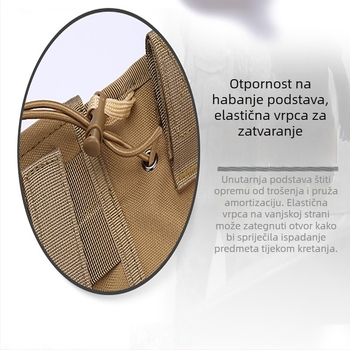 Sportski pojas za struk | Najlon, 20–35 L, prozračan, vodootporan, ultra lagan, skrivena kopča, tiskano logo