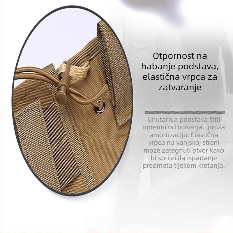 Sportski pojas za struk | Najlon, 20–35 L, prozračan, vodootporan, ultra lagan, skrivena kopča, tiskano logo