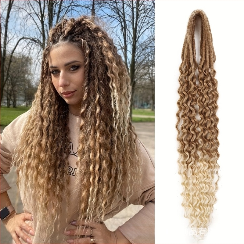 Paruka s dvostruko kovrčavim dreadlockovima, vlakna otporna na visoke temperature, ponytail stil, mehanička obrada