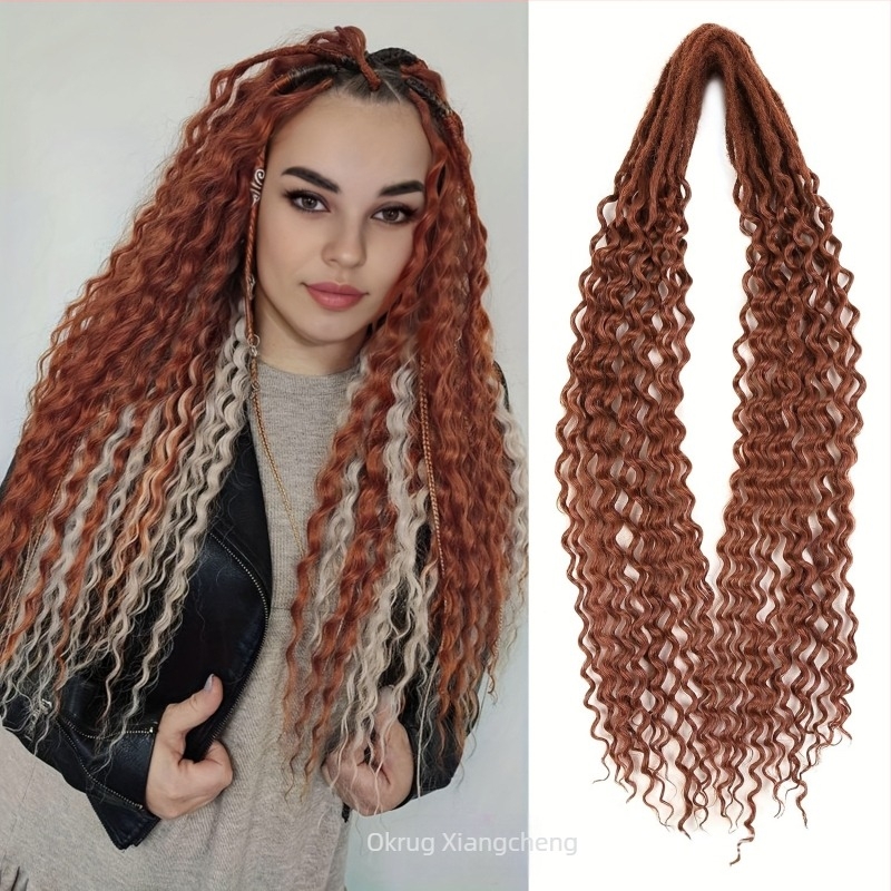 Paruka s dvostruko kovrčavim dreadlockovima, vlakna otporna na visoke temperature, ponytail stil, mehanička obrada