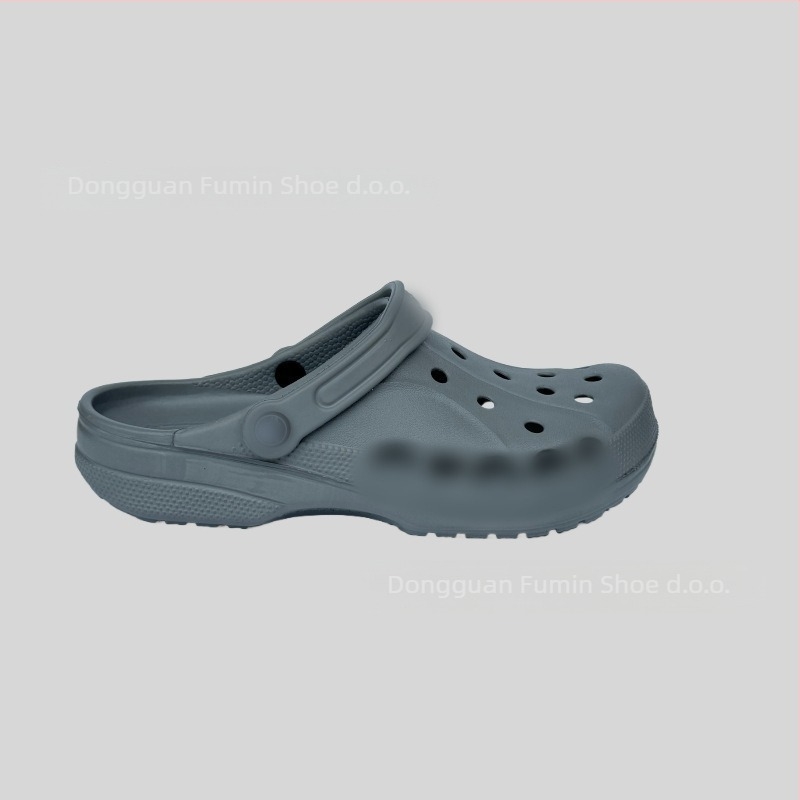 Crocs-stil papuče za muškarce i mlade, lagane i prozračne, gornja EVA i EVA potplata, debljina potplata 2–3 cm, visina pete 2,5 cm, protuklizne