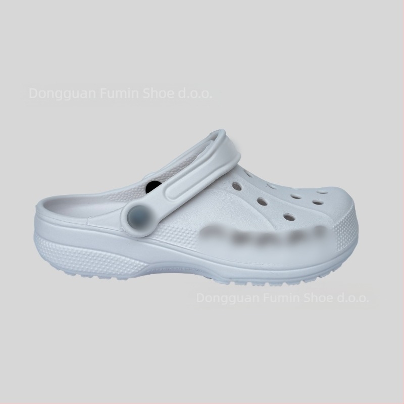 Crocs-stil papuče za muškarce i mlade, lagane i prozračne, gornja EVA i EVA potplata, debljina potplata 2–3 cm, visina pete 2,5 cm, protuklizne