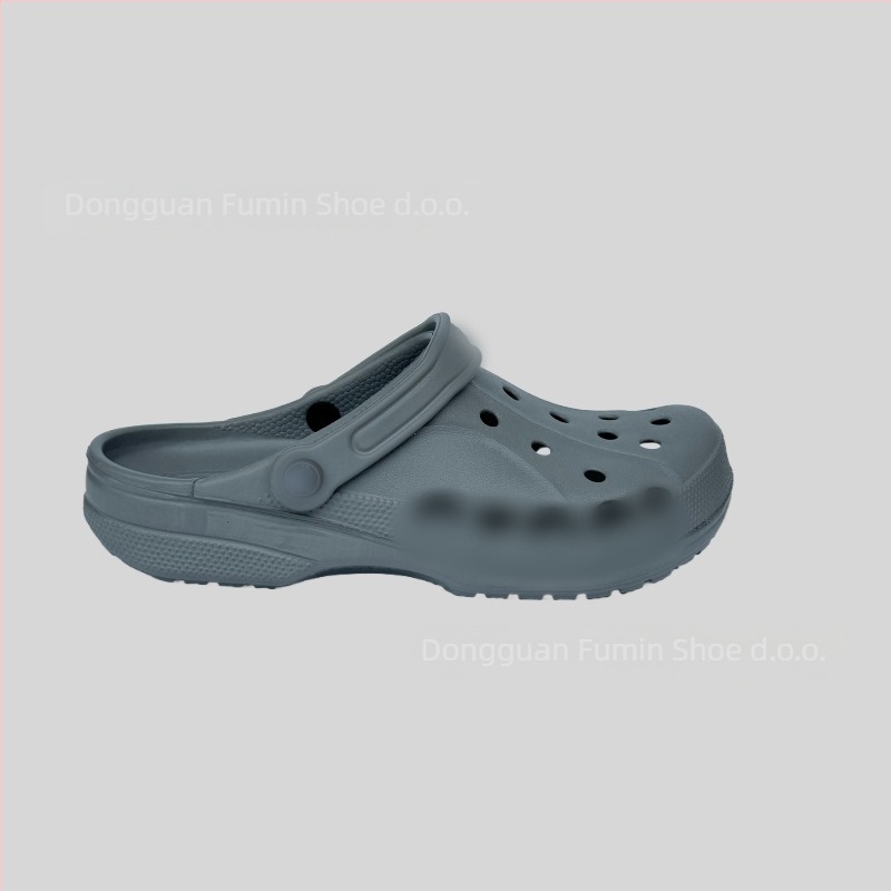 Crocs-stil papuče za muškarce i mlade, lagane i prozračne, gornja EVA i EVA potplata, debljina potplata 2–3 cm, visina pete 2,5 cm, protuklizne
