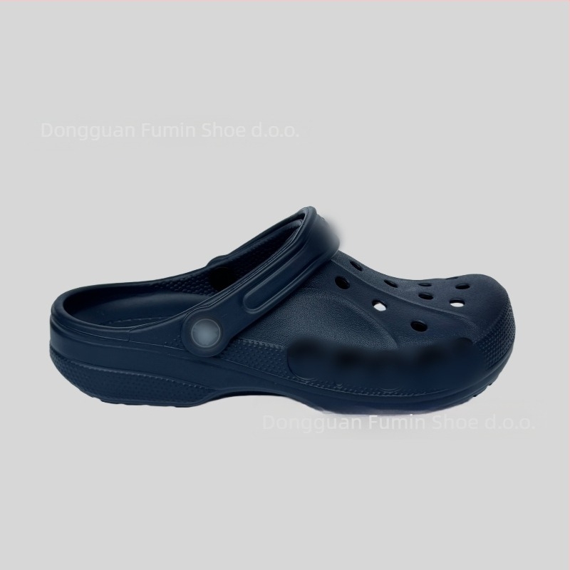 Crocs-stil papuče za muškarce i mlade, lagane i prozračne, gornja EVA i EVA potplata, debljina potplata 2–3 cm, visina pete 2,5 cm, protuklizne