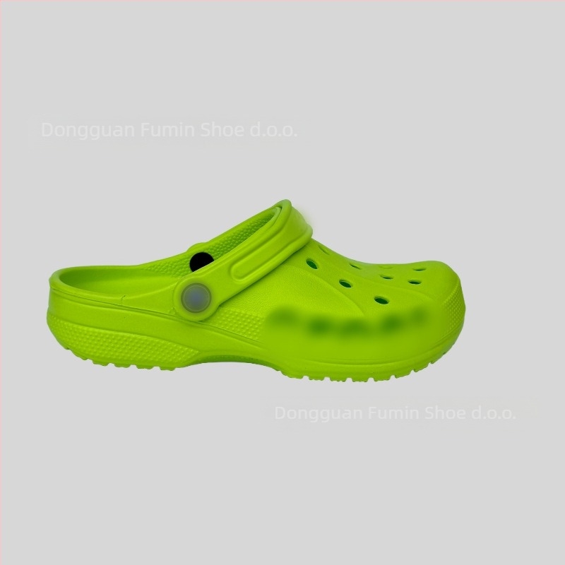 Crocs-stil papuče za muškarce i mlade, lagane i prozračne, gornja EVA i EVA potplata, debljina potplata 2–3 cm, visina pete 2,5 cm, protuklizne