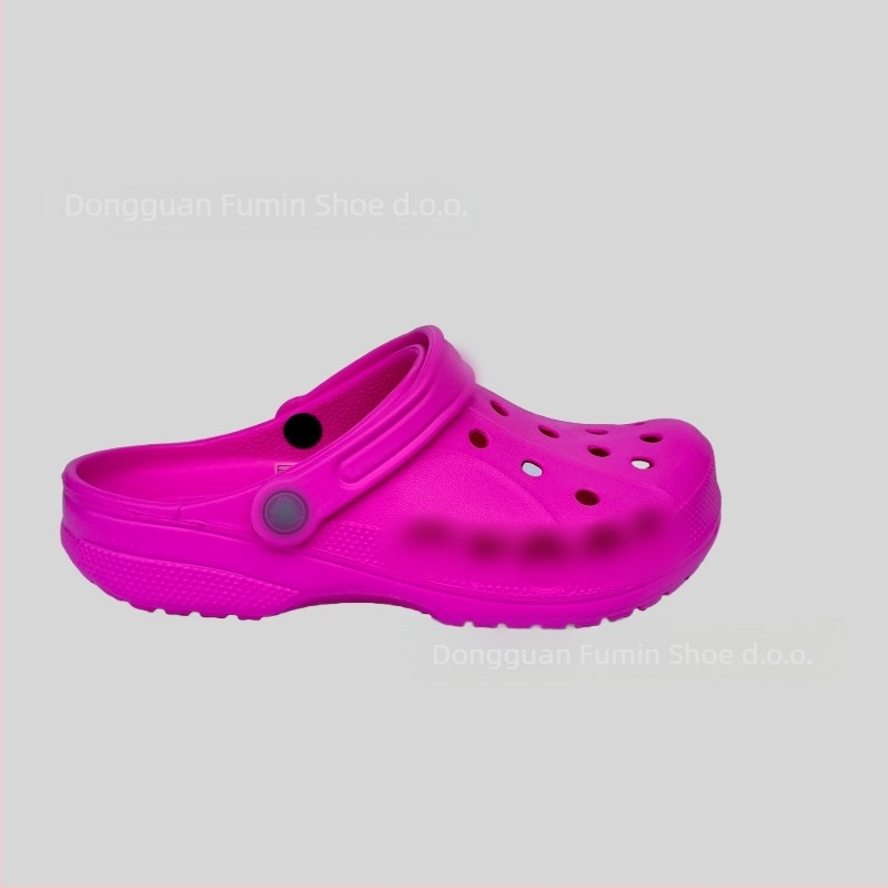 Crocs-stil papuče za muškarce i mlade, lagane i prozračne, gornja EVA i EVA potplata, debljina potplata 2–3 cm, visina pete 2,5 cm, protuklizne