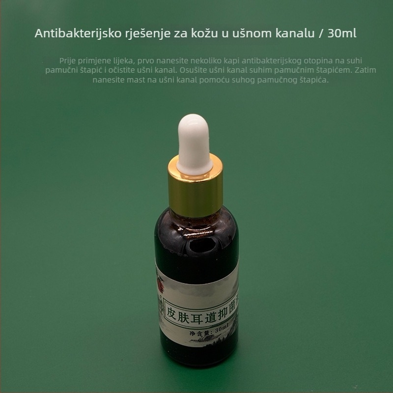 Set za njegu uha: ne-svijetle žličice za uho i krema za njegu, olakšanje od crvenila i svrbeža, 10–20 g