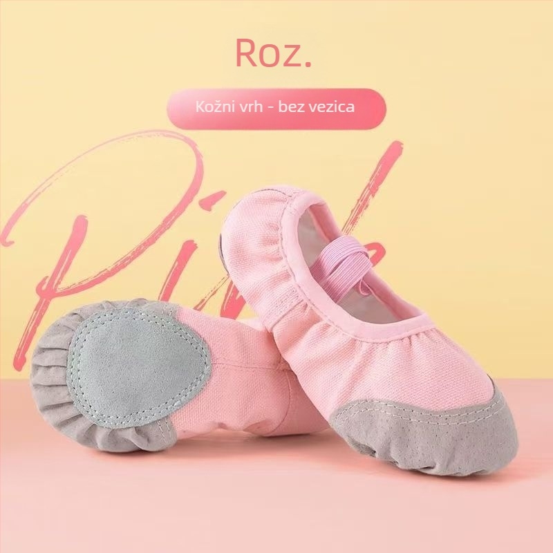 Mengwei Latinske plesne cipele za djevojčice - Kineski stil, Pekinška opera, mekana potplata, pamuk gornji dio, za uzrast 7–12 godina