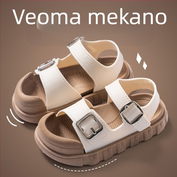 Unisex plažne sandale – PVC gornji dio, PVC đon, kopčanje kopčom, protuklizni mekani đon, proljeće 2025