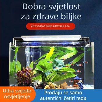 Vodootporna LED lampica za akvarij s nosačem – energetski učinkovito profesionalno osvjetljenje za uređenje akvarija