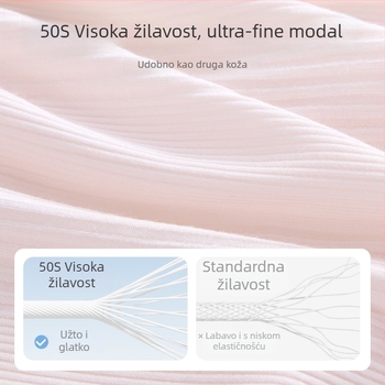 Trudničko donje rublje s visokim strukom za podršku trbuha, antibakterijsko, bez šavova, modalno