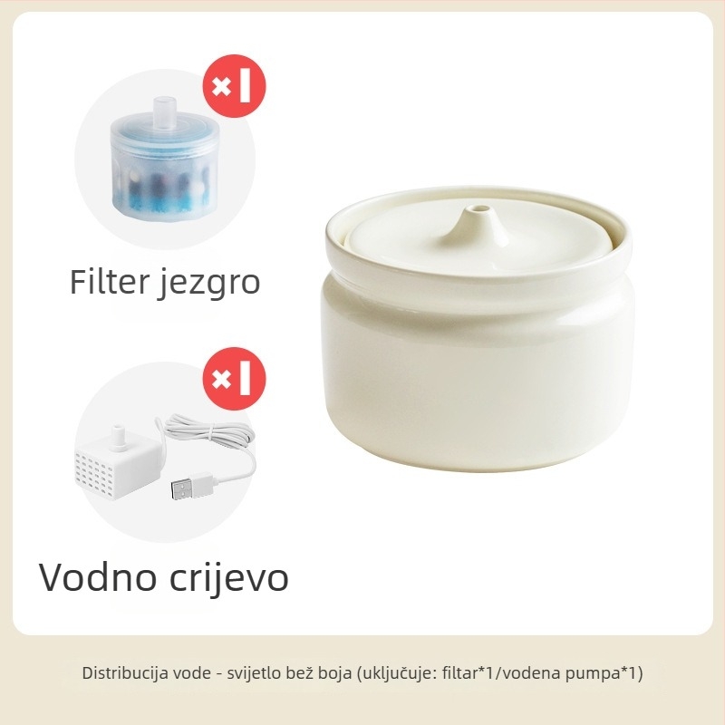 Keramički automatski vodeni dispenser za mačke, marka Star ceramics, pribor za kućne ljubimce