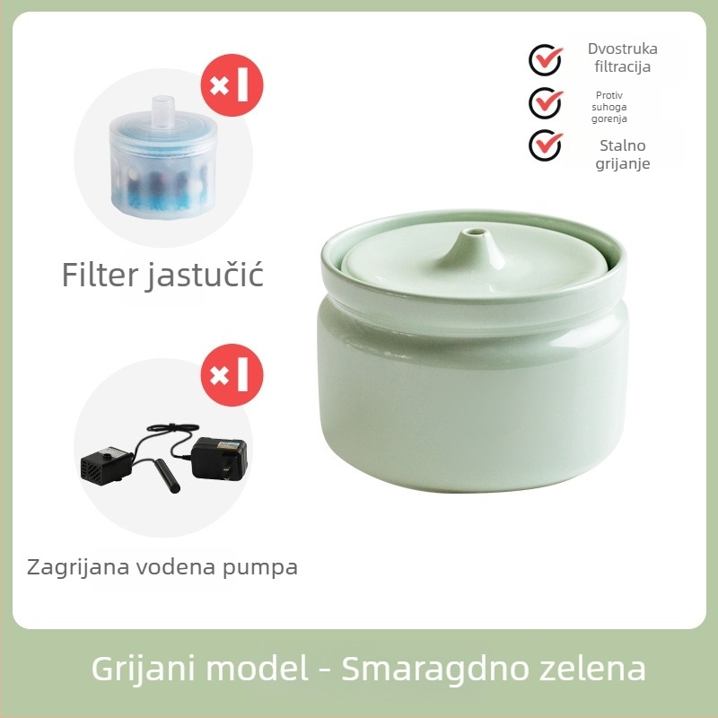 Keramički automatski vodeni dispenser za mačke, marka Star ceramics, pribor za kućne ljubimce
